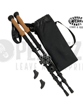 Pair of Cam Lock Telescopic Walking & Hiking Poles (65cm-135cm)